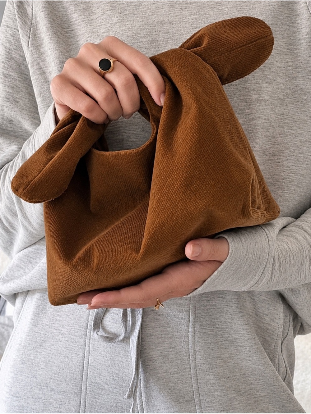 Merit signature Corduroy Cosmetic Pouch